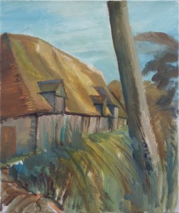 Barn With Tree Trunk Barn With Tree Trunk