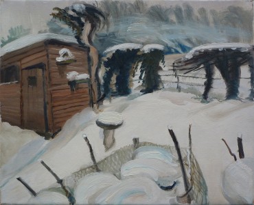 Woodbine Shed In Snow Woodbine Shed In Snow