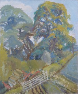 White Gate And Tractor White Gate And Tractor