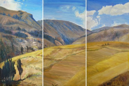 Andes Above Cochas Triptych Andes Above Cochas Triptych