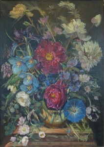 Red Peony And Meconopsis (1985) Red Peony And Meconopsis (1985)