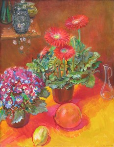 Still Life With Gerbera And Orange Still Life With Gerbera And Orange