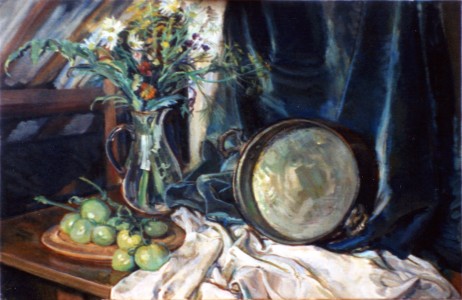 Still Life With Green Tomatoes And Pan Still Life With Green Tomatoes And Pan