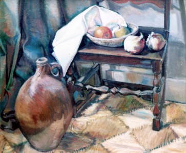 Still Life With Pots, Apples & Onions Still Life With Pots, Apples & Onions